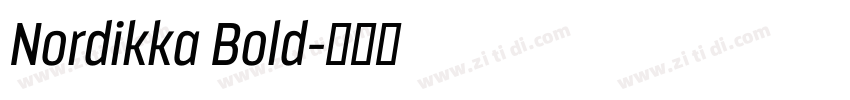 Nordikka Bold字体转换